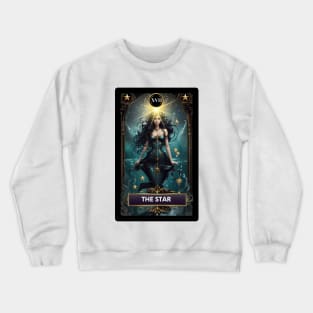 The Star Card from The Mermaid Tarot Deck Crewneck Sweatshirt